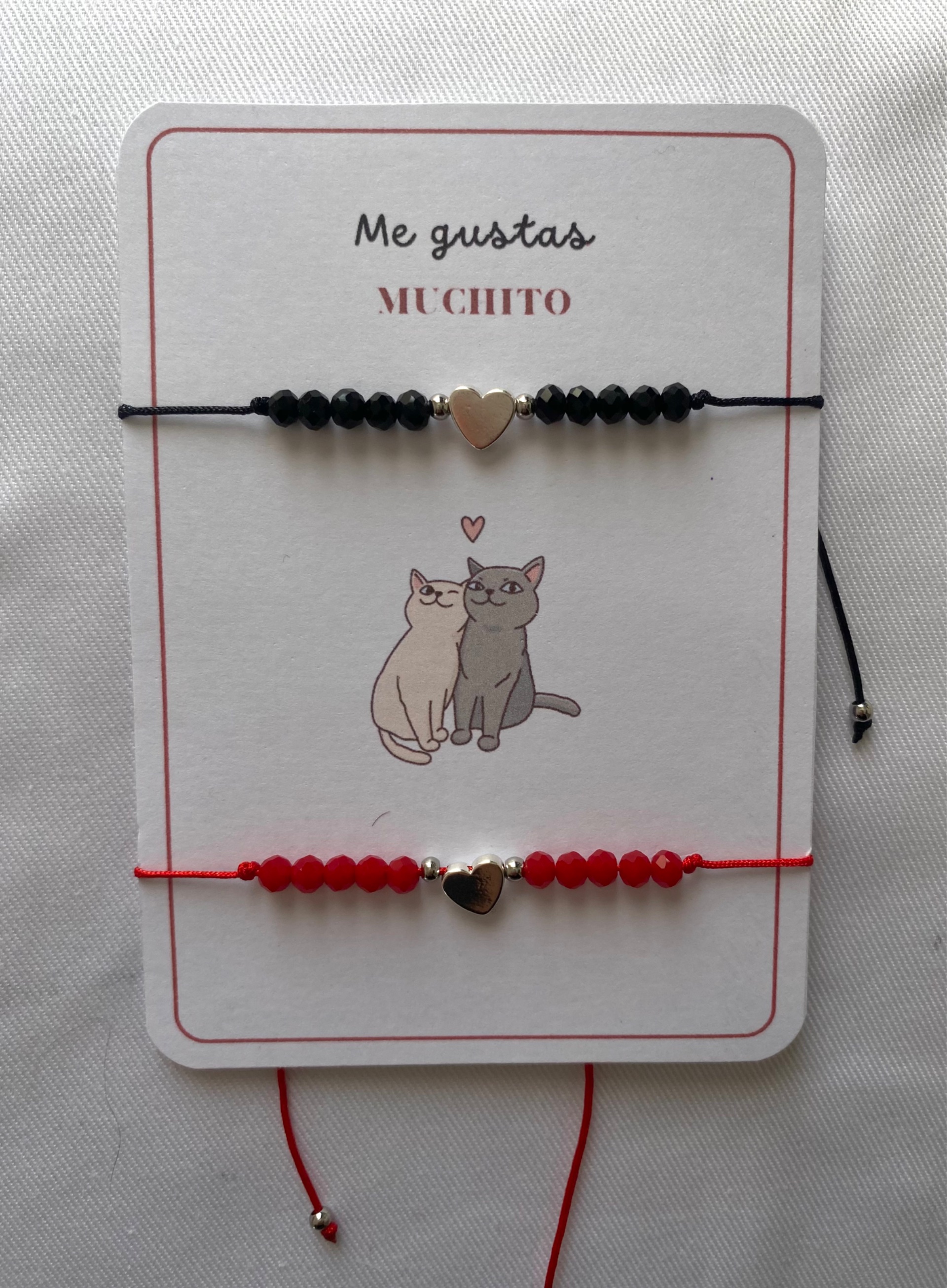 Pack Pulseras Cristales Corazón
