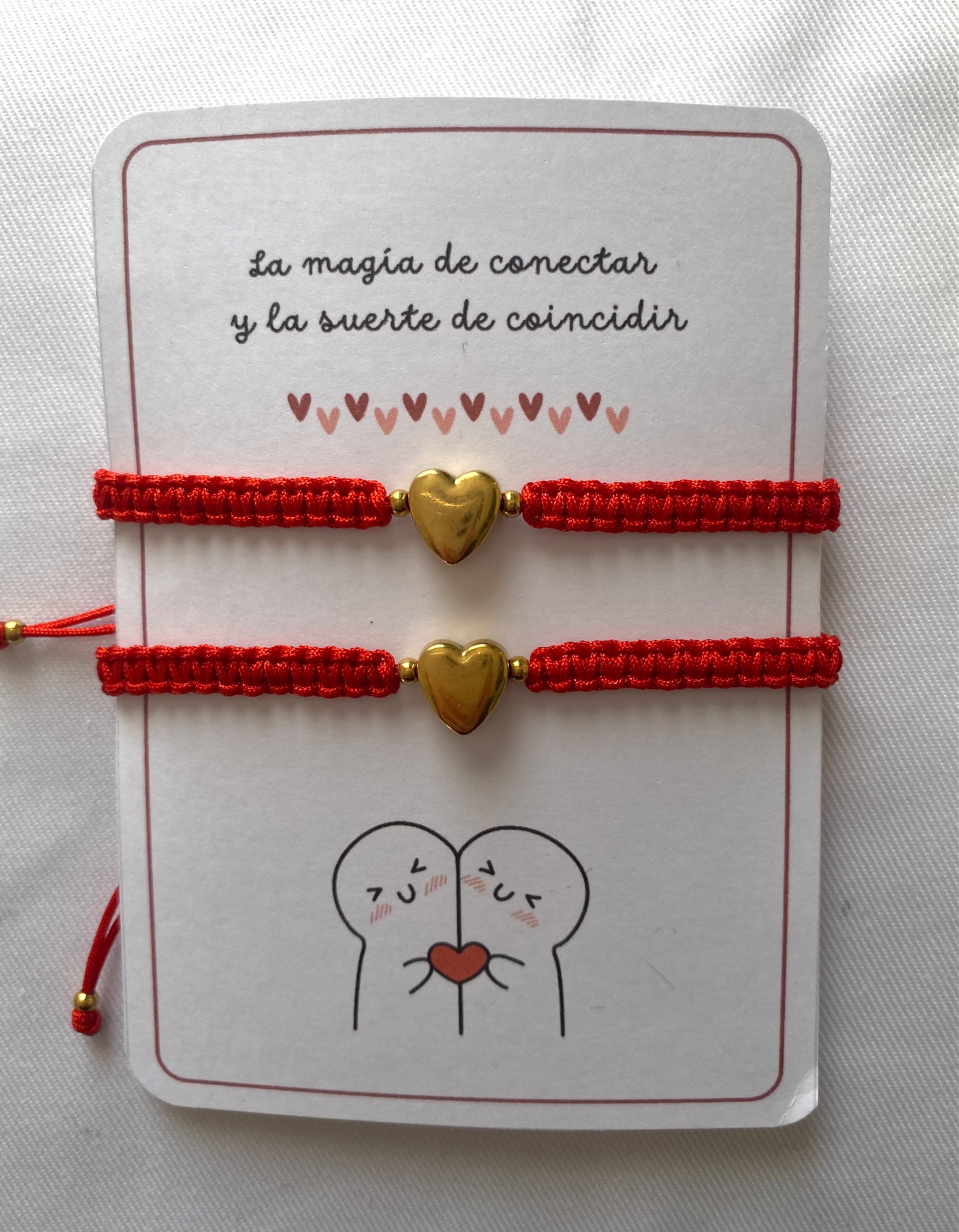 Pack Pulseras Corazón Tejida