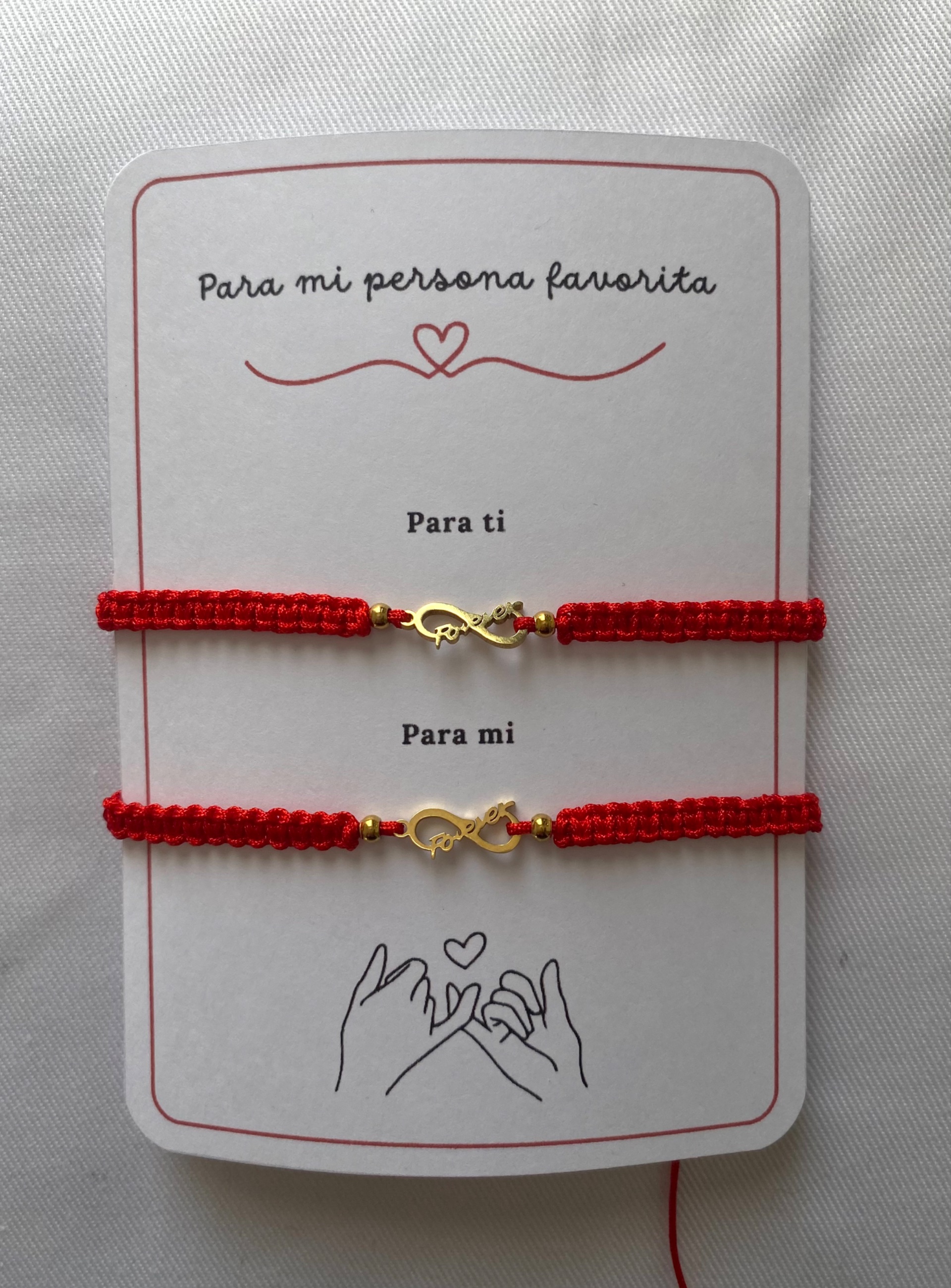 Pack Pulsera Infinito Tejida