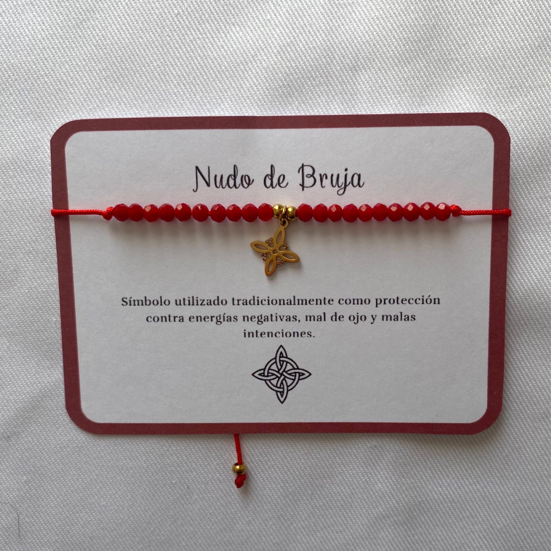 Pulsera Nudo de Bruja Cristal
