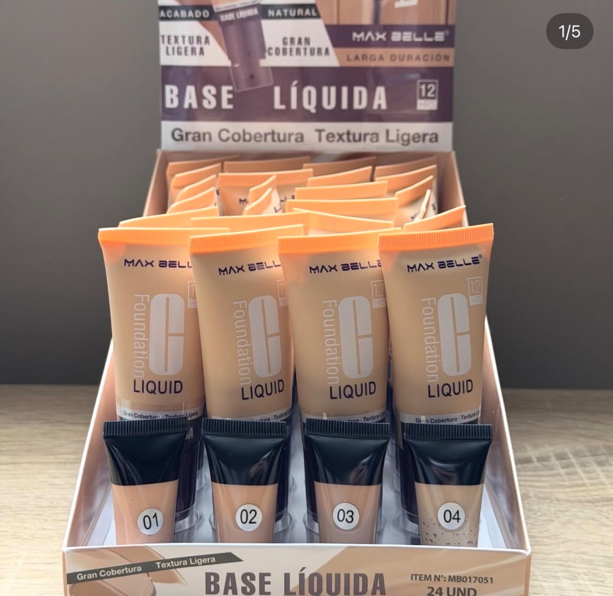 Base líquida max belle