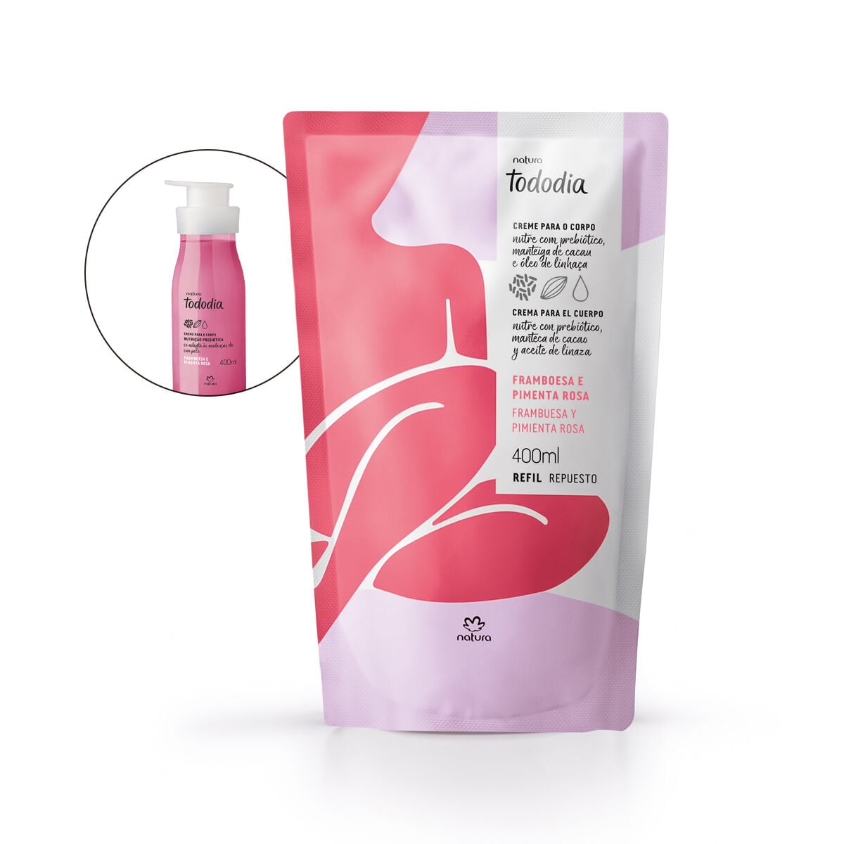 Crema Cuerpo Frambuesa y Pimienta Rosa REFIL 2