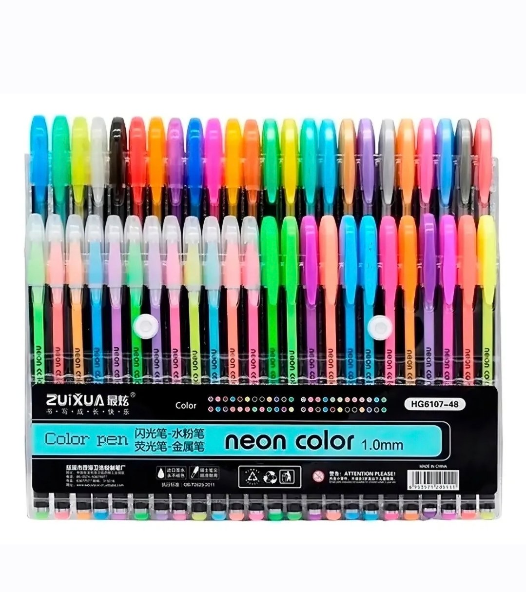 Set neon color 48 lápices