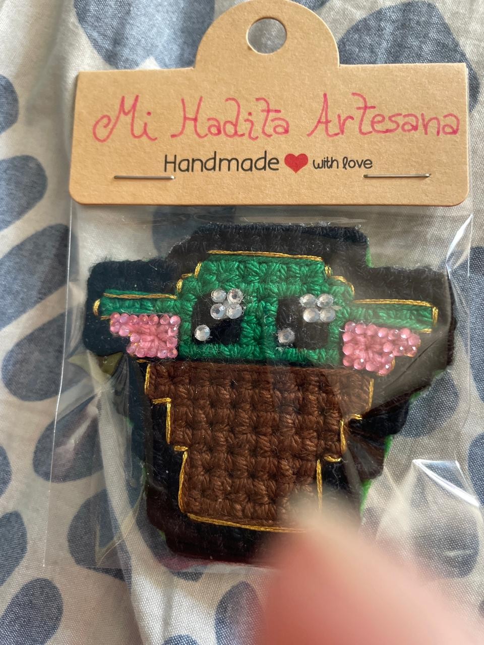 Prendedor/broche baby Yoda de Star Wars