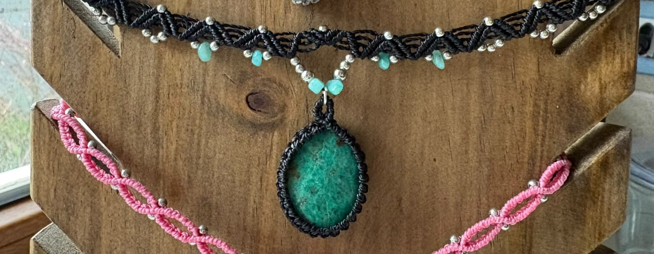 choker Amuleto Crisocola 2