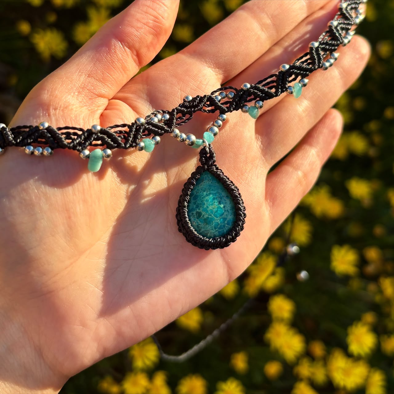 choker Amuleto Crisocola 3