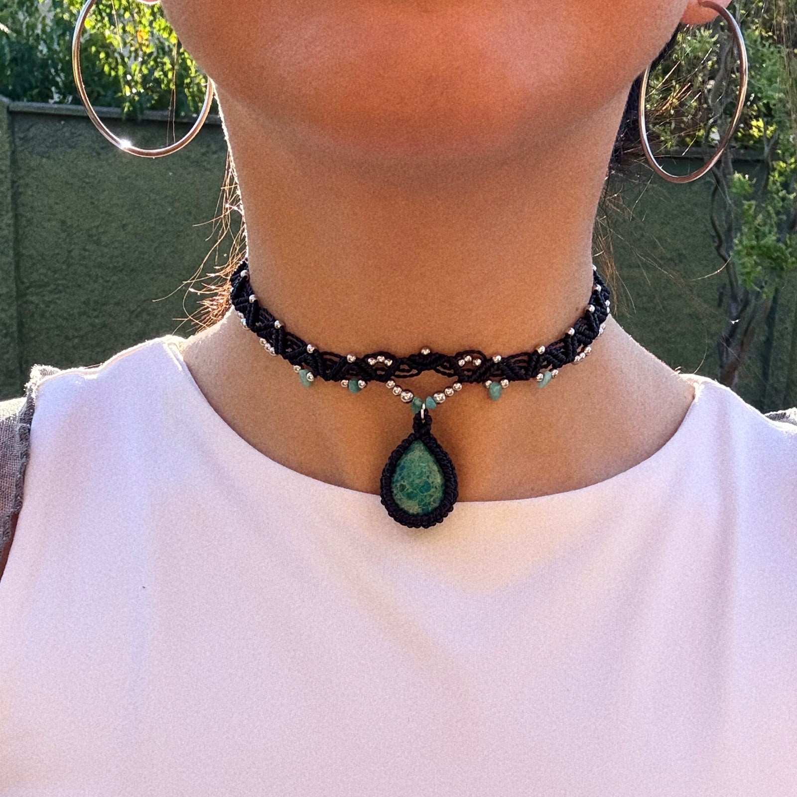 choker Amuleto Crisocola