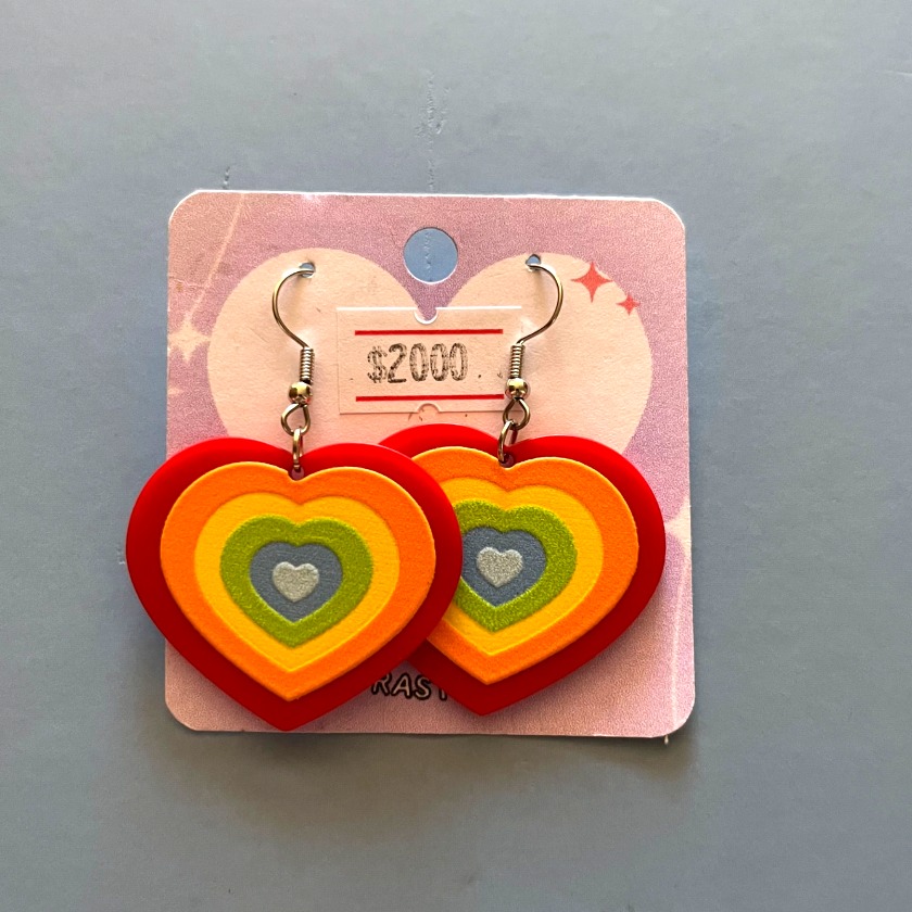 aros corazon arcoiris