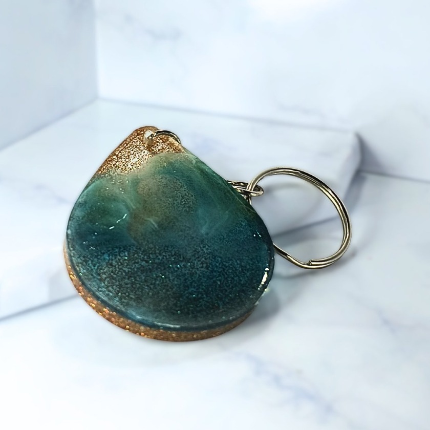 Llavero Art-Resin Efecto playa