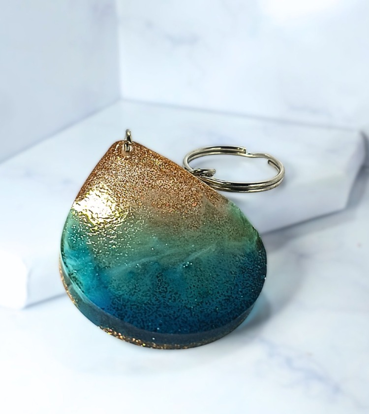 Llavero Art-Resin Efecto playa