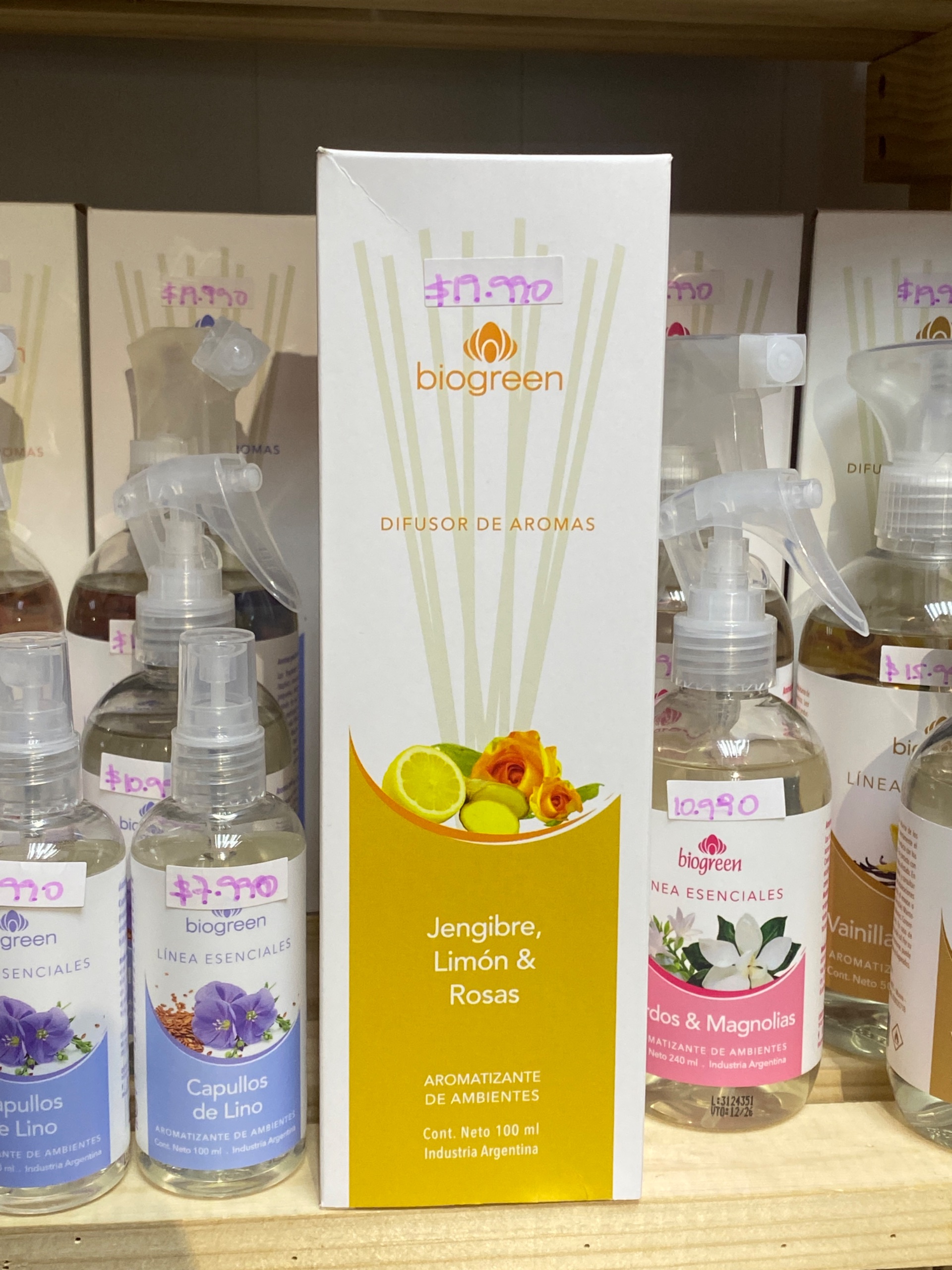 Difusor Jengibre, Limón y Rosas