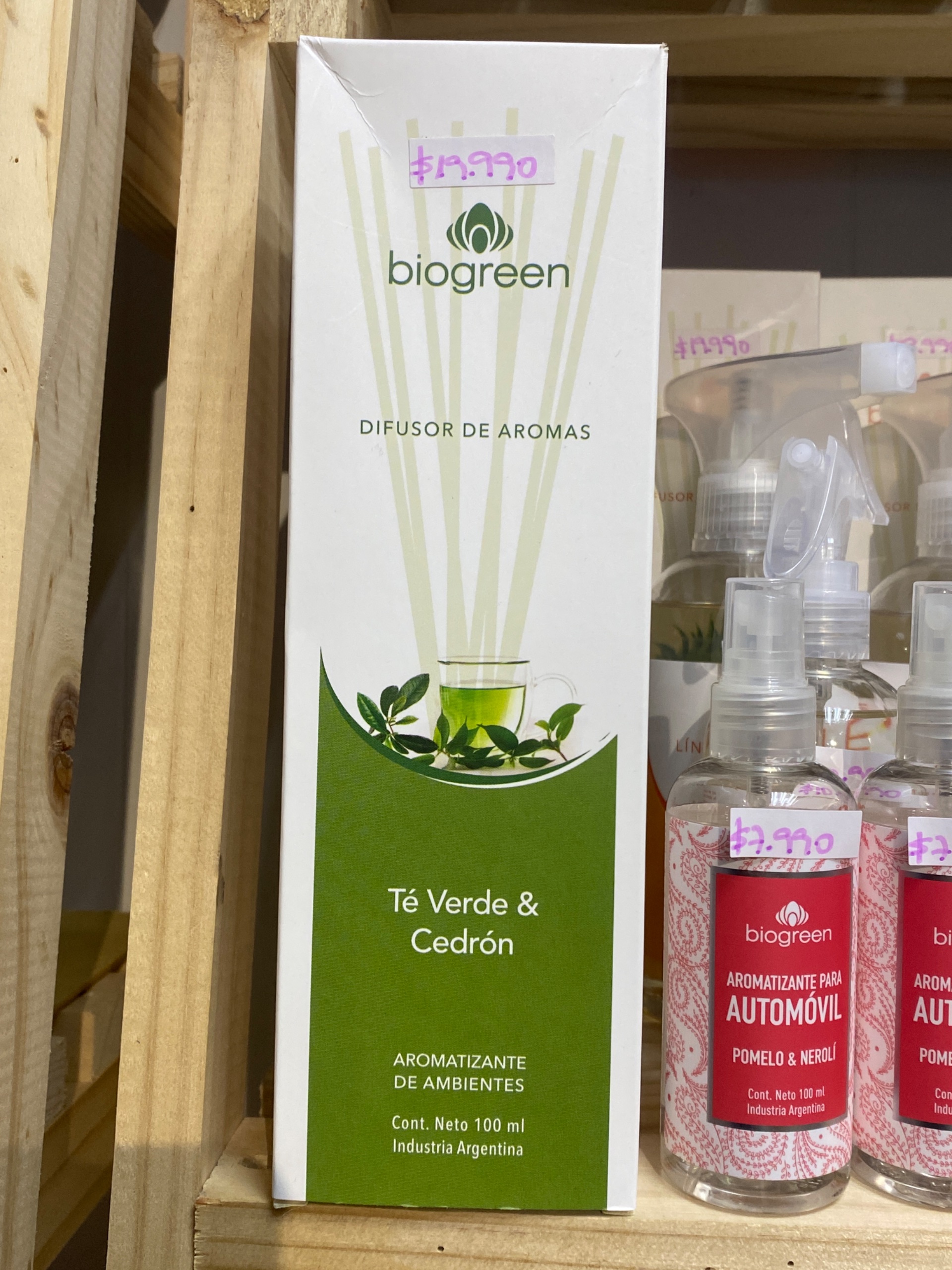 Difusor Té Verde y Cedrón